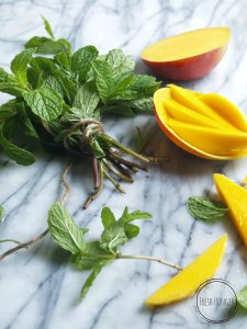 Mint and Mango for the Spicy Sambal Shrimp and Mango Salad