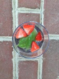 Strawberry Basil Infused Water