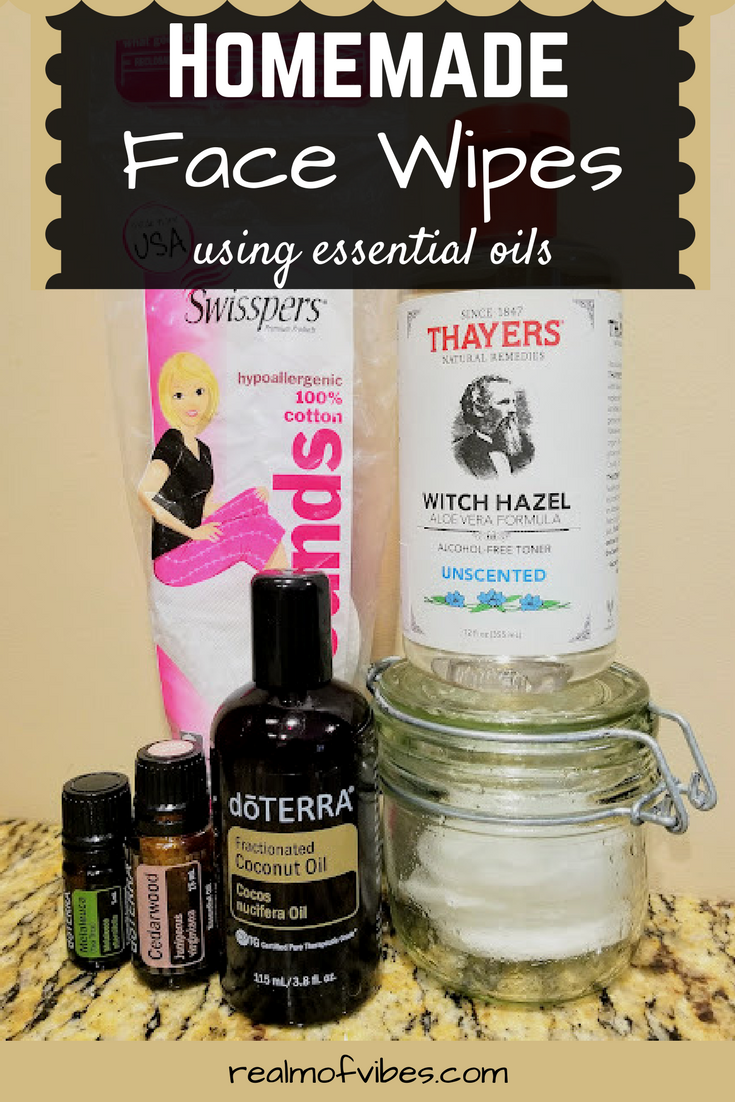 Homemade Face Wipes Using Essential Oils